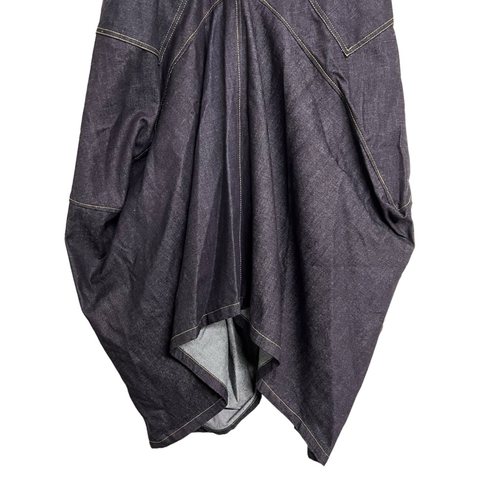 Elegant Navy Blue Women's Skirt - Picture 4 of 12